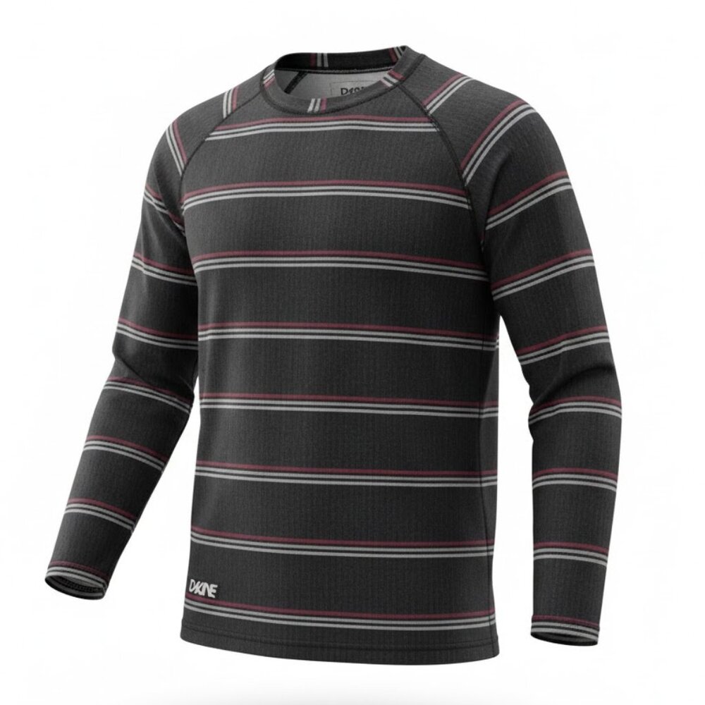 Dakine Underlayer Crewneck Long Sleeve Black Stripe Medium Men Ski Snowboard